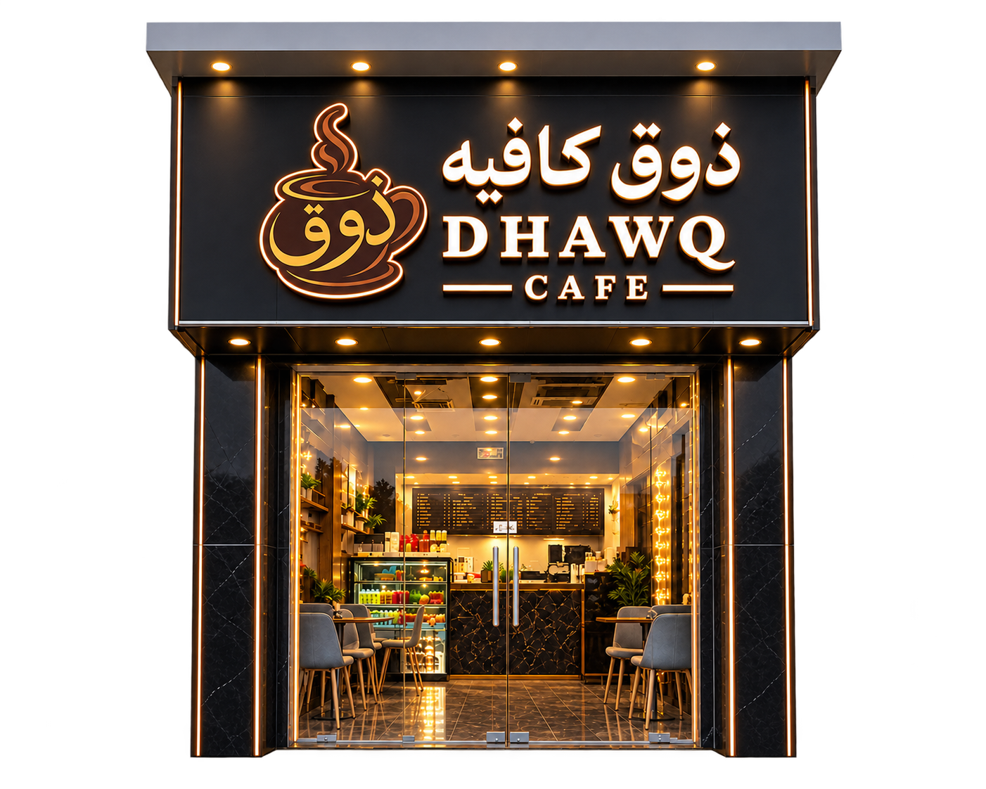 Dhawq Cafe storefront